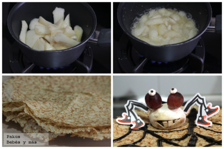 Crepes Compota Aranas Pasos