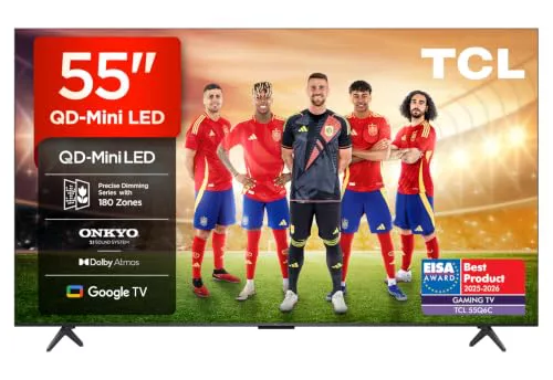 TCL 55Q6C 55 Pulgadas QD-Mini LED 4K HDR10+ Smart TV, Google TV