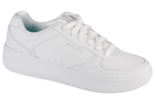 Skechers Sport Court 2.0-Core Essentia, Plimsolls, Zapatillas Mujer, Blanco, 37 EU