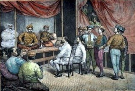 Sultan Of Sulu And French Visitors