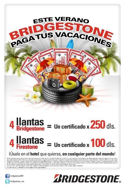 Bridgestone paga tus vacaciones de verano