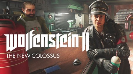 Wolfenstein II deja aparcada su acción frenética y nos muestra a un nazi tomándose un batido de fresa junto a una bomba atómica