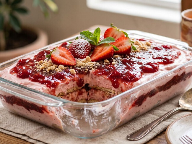 Cómo hacer una carlota con 1 frasco de mermelada de fresa: un postre cremosito, sin horno y fácil de hacer
