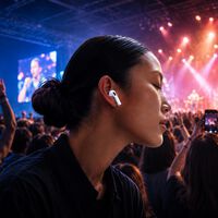 Cada vez más personas acuden a los conciertos con AirPods en las orejas. El motivo es simple: funcionan como tapón 