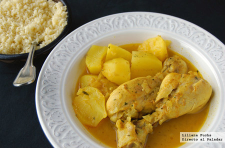 Muslitos de pollo al azafrán. Receta