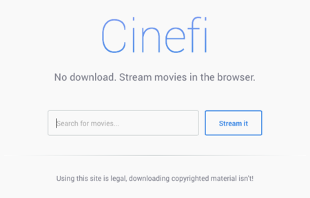 Cinefi reproduce archivos de vídeo en torrents directamente desde el navegador web