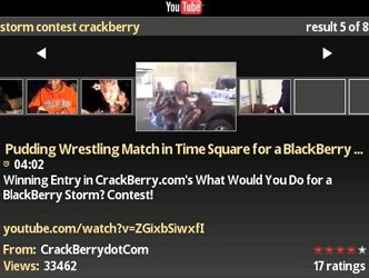 Cliente de Youtube para BlackBerry Storm