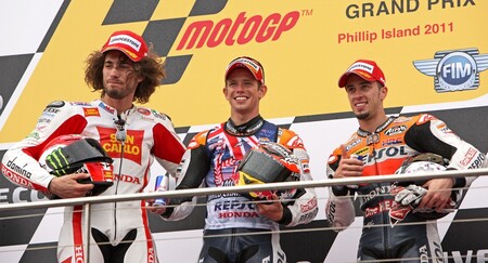 Stoner Simoncelli Dovizioso Australia Motogp 2011