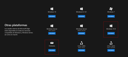 Aparece para descargar en la página de Edge una versión compatible con el futuro Windows 10X