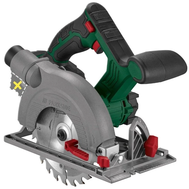 Sierra circular portátil recargable 20 V
