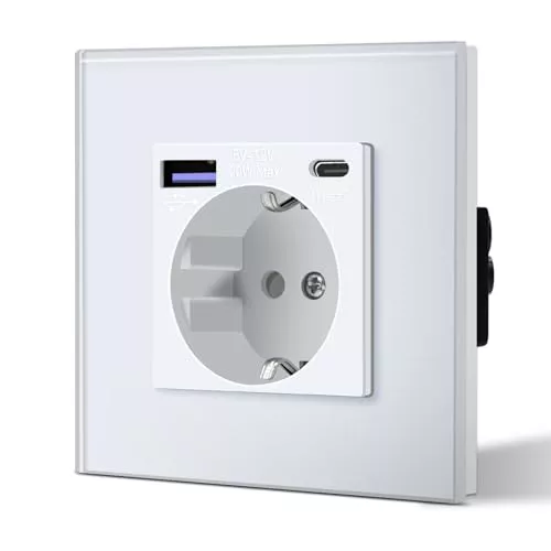 BSEED Enchufe Pared con 20W USB y Tipo C