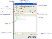 amiciPhone: mensajería, p2p, voip y transferencia de archivos
