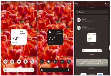 Google Assistant Widget Tiempo