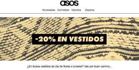 20% en vestidos primaverales de ASOS