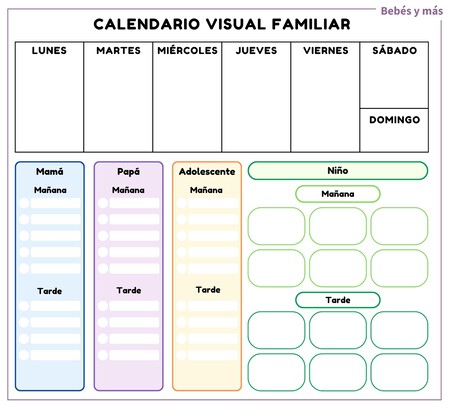 Calendario Visual Familiar Bebesymas