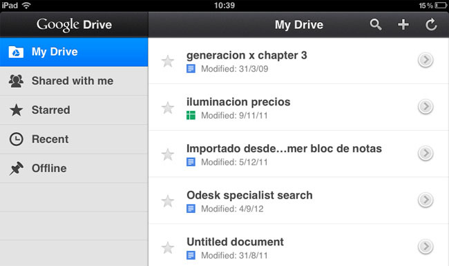 Google Actualiza Google Drive Para Ios La Aplicacion Adquiere Mayores Funcionalidades