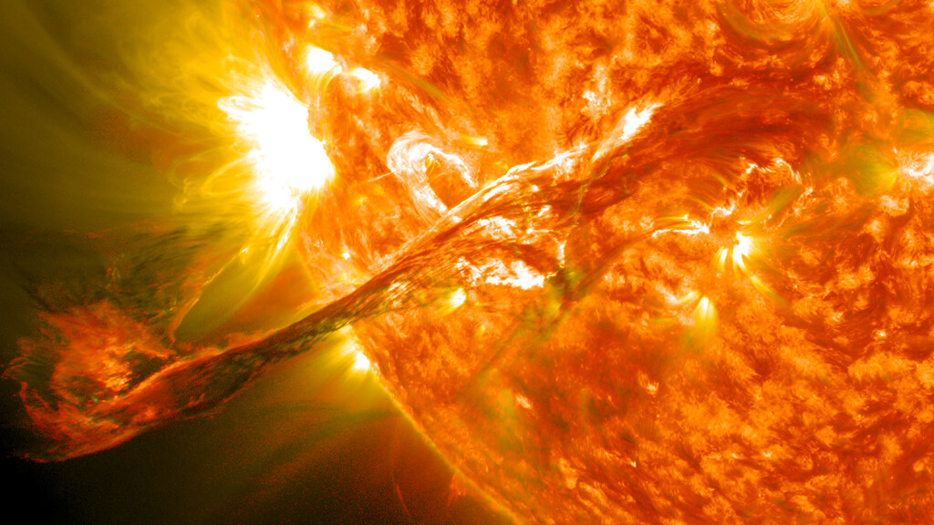 Un científico quiere construir un escudo espacial contra las tormentas solares. Su arma secreta: litio y bario