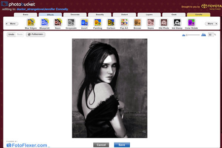 PhotoBucket incorpora a FotoFlexer como editor de imágenes