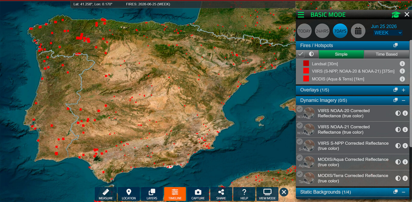 El mapa de incendios en tiempo real con imágenes de satélite de la NASA ...