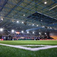 Su secreto mejor guardado al descubierto. Kings League muestra, por error, su renovado césped del Cupra Arena