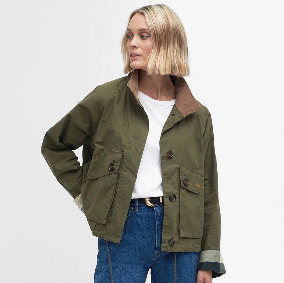 Chaqueta de mujer crowdon de Barbour - Verde