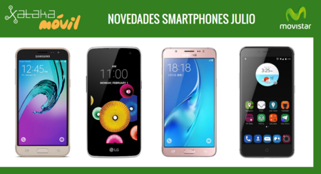 ZTE Blade V7, Samsung Galaxy J5 (2016), Galaxy J3 (2016) y LG K4 novedades con Movistar en julio y precios
