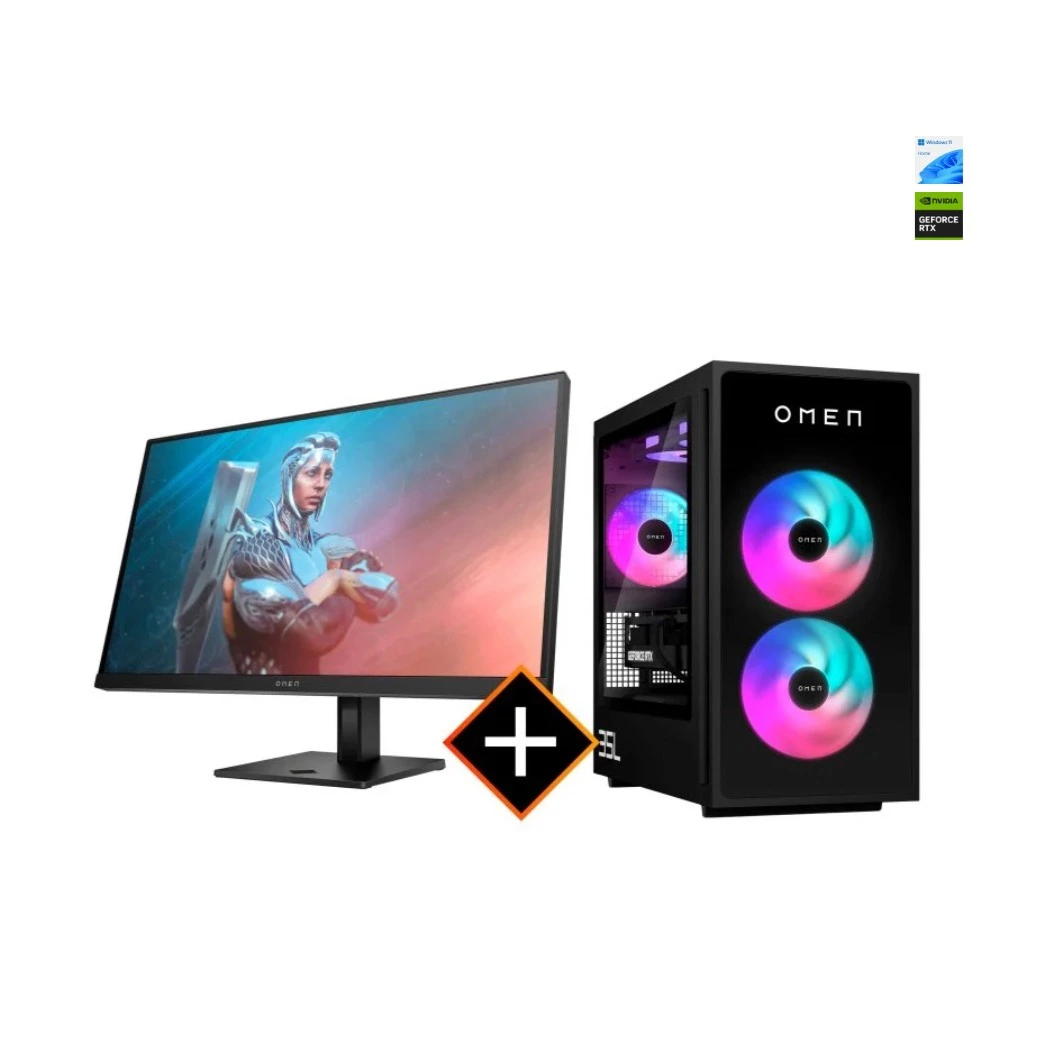 PC HP OMEN 35L Gaming GT16-0088ns AMD Ryzen 7 8700F/64GB/2TB SSD/RTX 5080 WIN 11 + Monitor OMEN 27"
