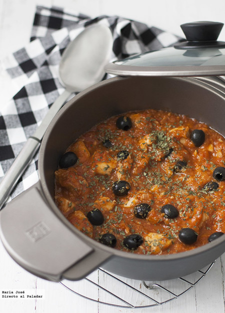 Receta de pollo con aceitunas a la provenzal