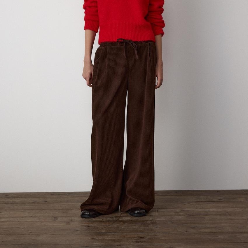 Pantalones joggers cordones pana