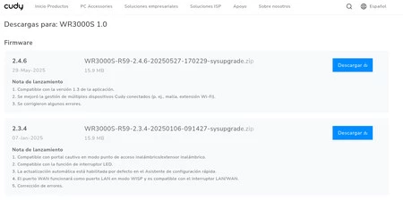 Actualizar Router Cudy