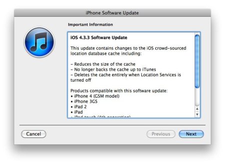 iOS 4.3.3 ya disponible con la solución al "Locationgate"
