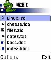 WizBit, BitTorrent para Symbian S60