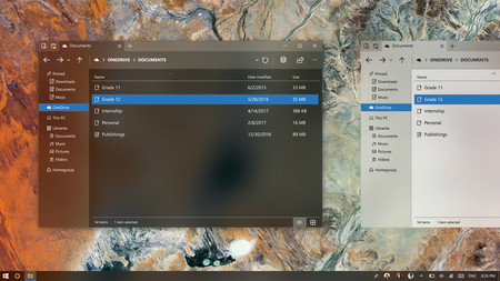 Un diseñador imagina el administrador de tareas y el explorador de Windows 10 con Fluent Design