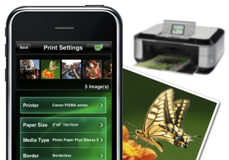 Easy Photo-Print de Canon, imprime las fotos de tu iPhone o iPod Touch en tu impresora Canon Pixma