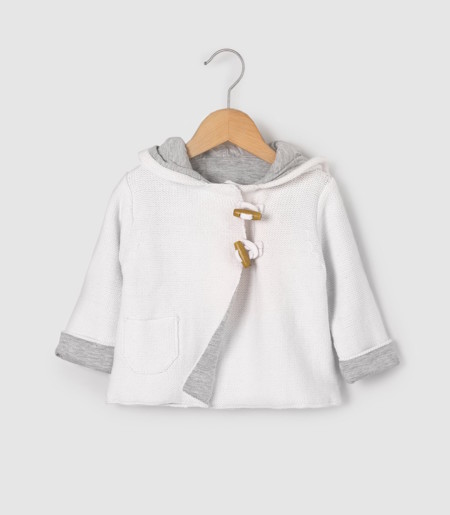 Chaqueta Punto Bebe Blanco