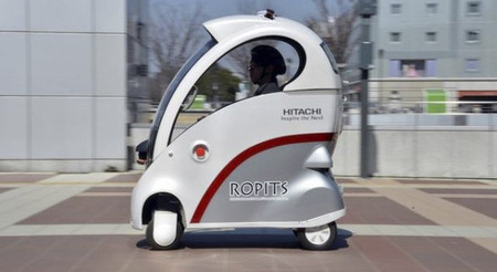 Ropits, el vehículo eléctrico con conducción autónoma de Hitachi