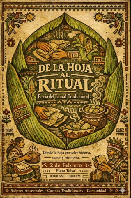 No te pierdas la feria del tamal tradicional “De la Hoja al Ritual” en CDMX para probar tamales únicos