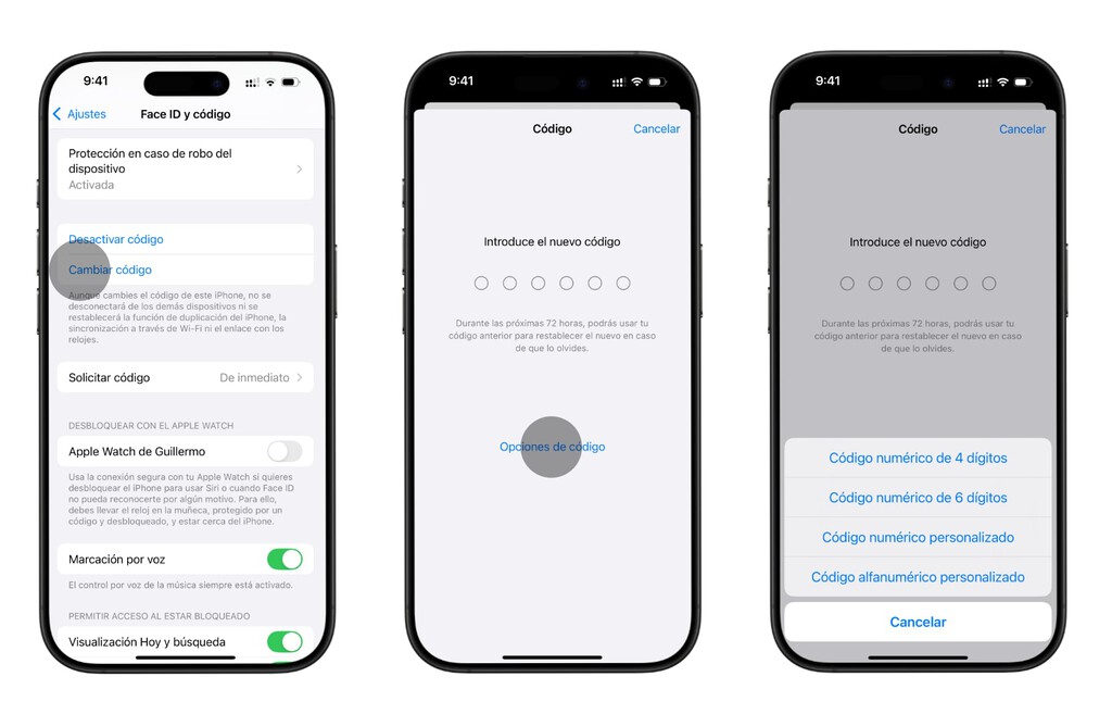 Cómo cambiar la contraseña de bloqueo de pantalla del iPhone