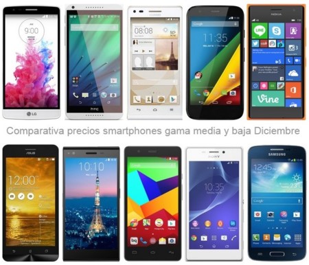 ¿Buscas smartphone de gama media o baja? Estos son los precios que encontrarás en navidad