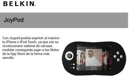 JoyPod de Belkin, aumentando la jugabilidad del iPhone