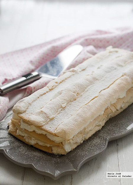 Kardinalschnitten o rebanadas de cardenal. Receta de postre