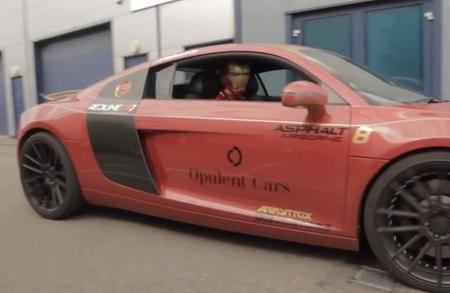 Video: captan a Iron Man conduciendo su Audi R8