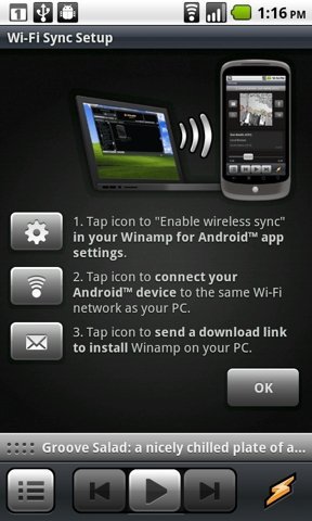Winamp 0.9.2 para Android sale de fase beta