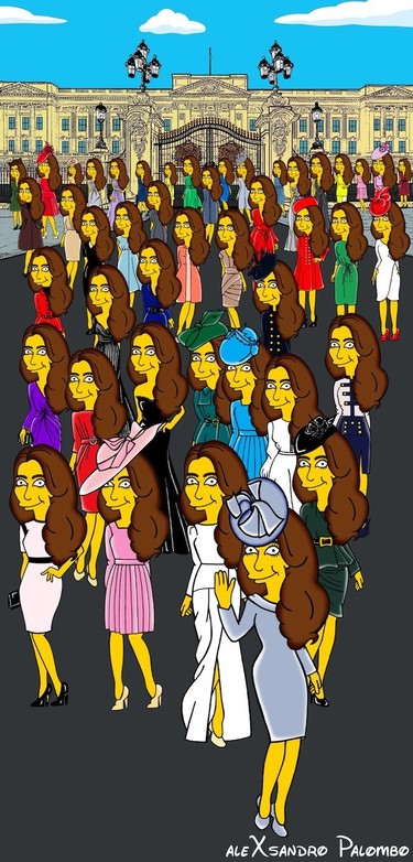 Kate Middleton se Simpsoniza 