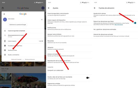 シミュレートされた場所 Google フォト