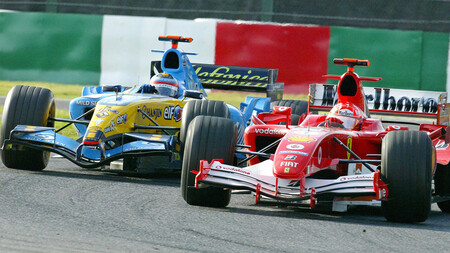 Schumacher Alonso Japon F1 2005