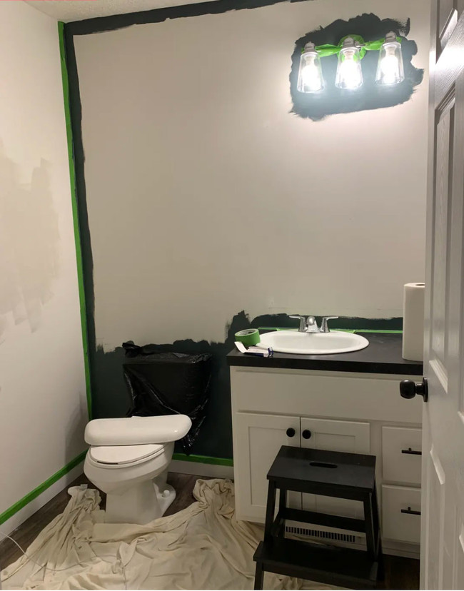 Antes y Después de un cuarto de baño en el que apuestan (y ganan