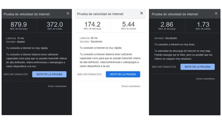 Opera VPN を有効にするとこのように速度が低下します