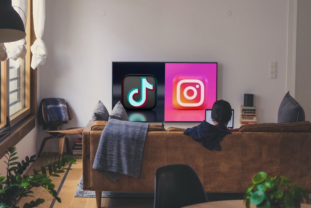 Ver Instagram o TikTok en la televisión, cada vez más cerca: los ambiciosos planes de las apps de vídeo para aterrizar en las Smart TV 