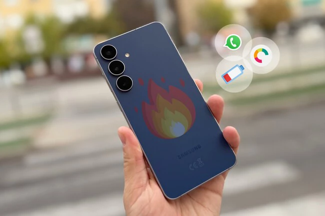 Movil Android Batería Calor